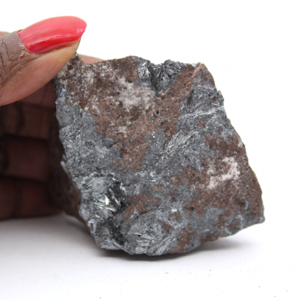 Espécime de pirolusita: decoração e ciência mineral