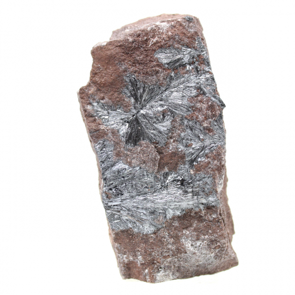 Pirolusita de Marrocos, cristais minerais para coleção.