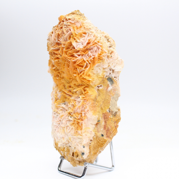 Cristais naturais de barita laranja do Marrocos