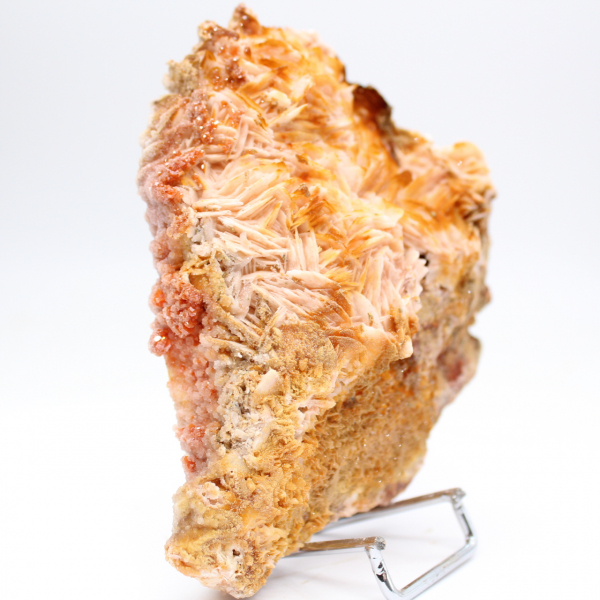 Cristais de barita laranja do Marrocos para colecionadores.