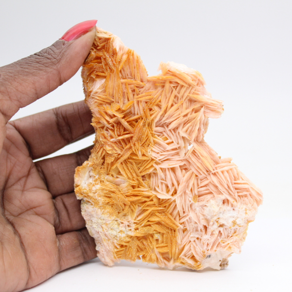 Barita laranja marroquina com cristais claros