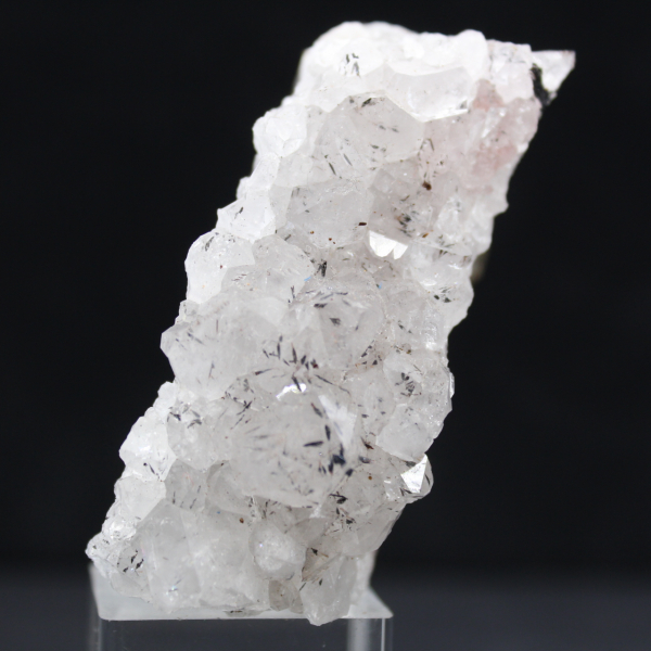 Cristais de quartzo goethita marroquino, drusa pequena de 120g