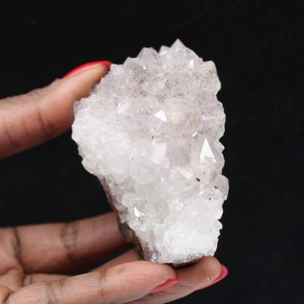 Drusas de quartzo com goethita, espécime mineral 155g