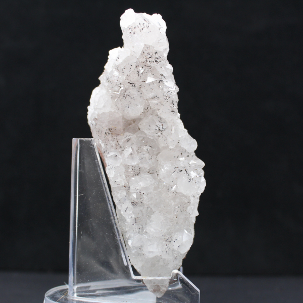 Cristais de quartzo goethita, rocha natural bruta, Marrocos