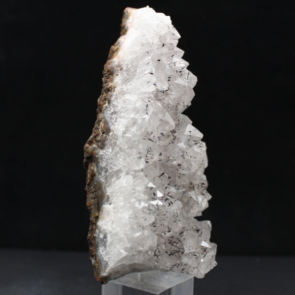 Drusas de quartzo goethita marroquinas, pedra natural bruta