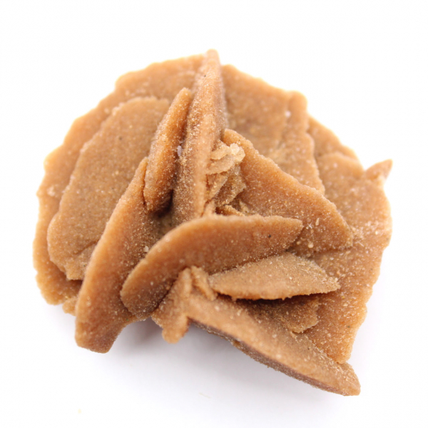 Pequeno fragmento de Rosa do Deserto: um mineral de Marrocos.