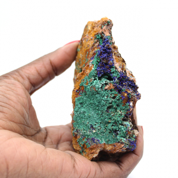 Duo de Azurita e Malaquita Naturais