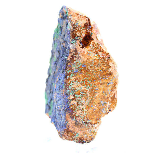 Espécime misto de azurita e malaquita