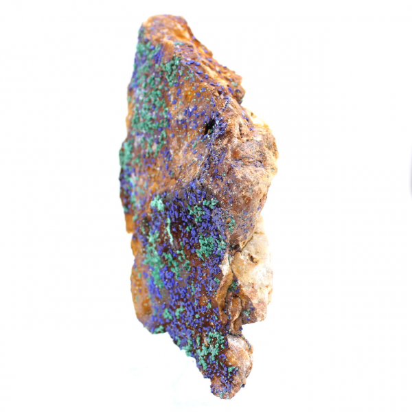 Cristais mistos de azurita e malaquita