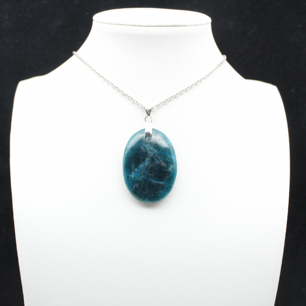 Pingente de Apatita de Madagascar - Cristal Natural Denso