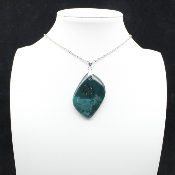 Pingente de Jaspe Verde de Madagascar - Mineral Natural