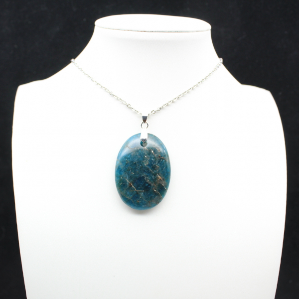 Pingente grande de apatita de Madagascar - Espécime de 19g