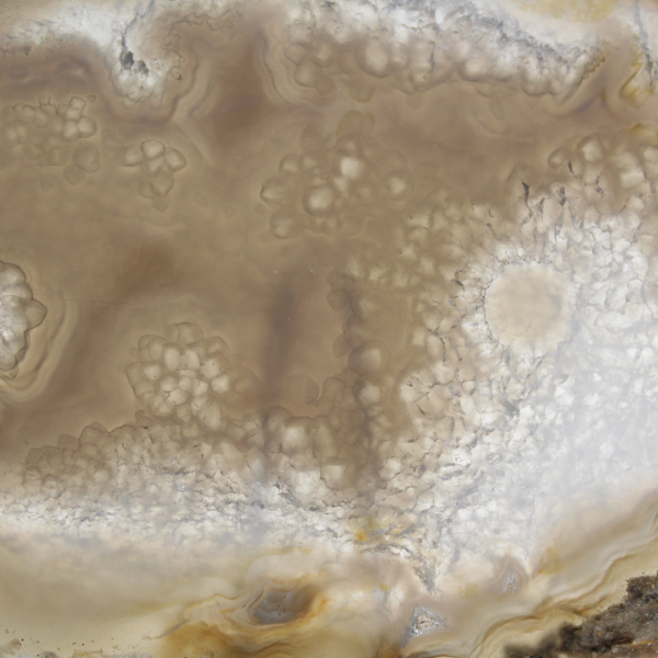 Fatia de geodo de ágata brasileira