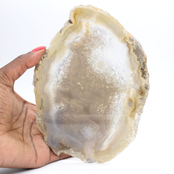 Fatia de geodo de ágata brasileira
