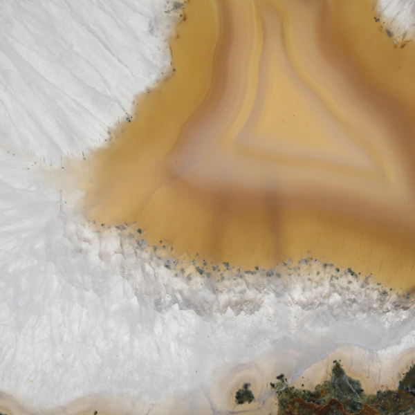 Placa de ágata calcedônia