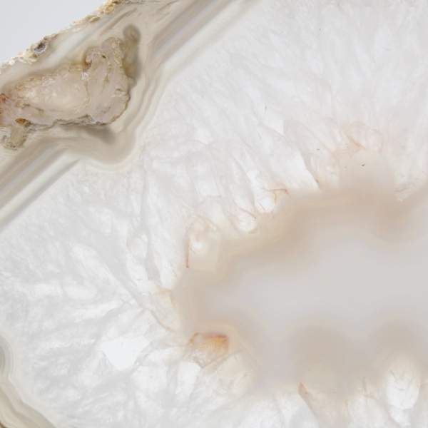 Fatia de calcedônia listrada