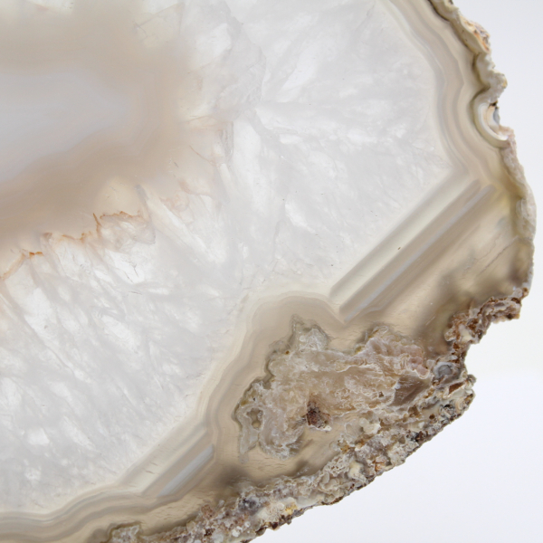 Exemplar maciço de ágata polida