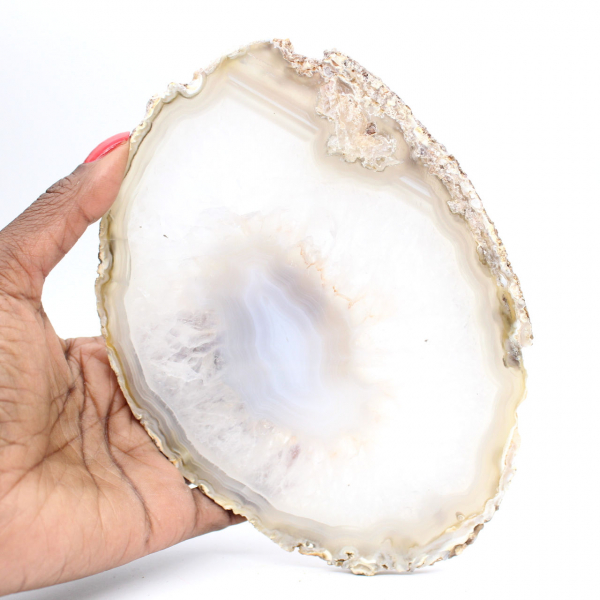 Exemplar maciço de ágata polida