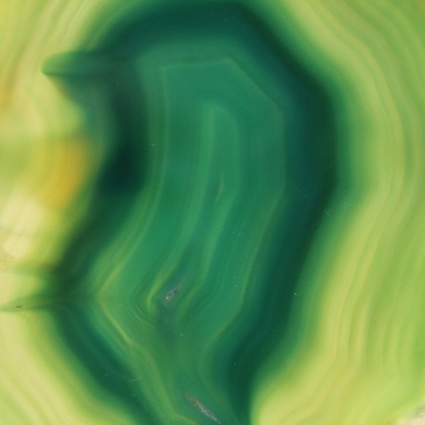 Fatias de ágata verde – exemplar de colecionador brasileiro, 255 g