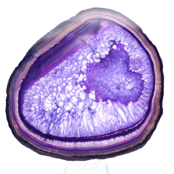 Placa de Ágata Roxa Brasileira: Objeto Decorativo