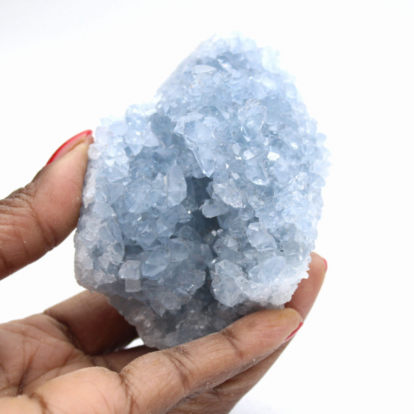 Pequena geoda de celestita: mineral para colecionadores