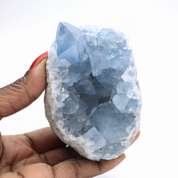 Geodo de celestita maciço de Madagascar