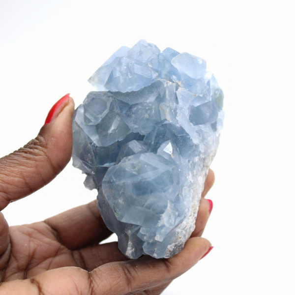 Celestina malgaxe: drusa de cristal azul