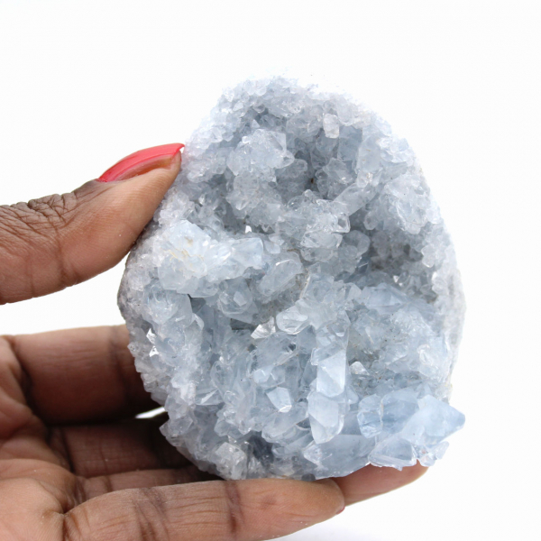 Cristal de Celestina de Madagascar - Espécime Bruto