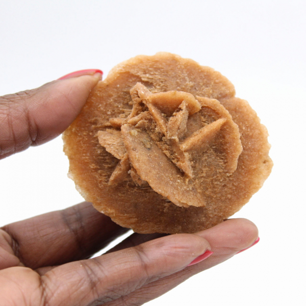 Rosa do deserto marroquina: estrutura cristalina autêntica