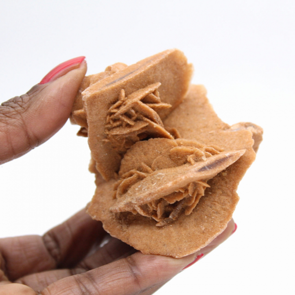 Rosa do deserto marroquina: formação cristalina equilibrada