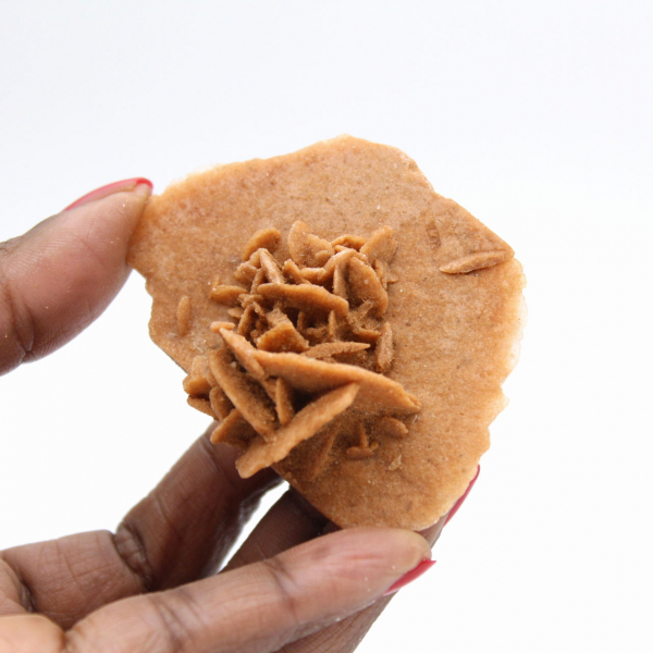 Rosa do Deserto Marroquina Clara: cristalização fina