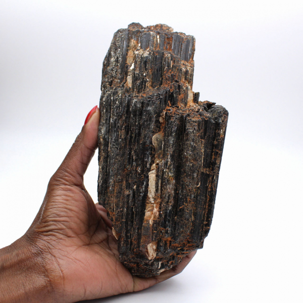 Turmalina negra de Madagascar - Espécime mineralógico bruto