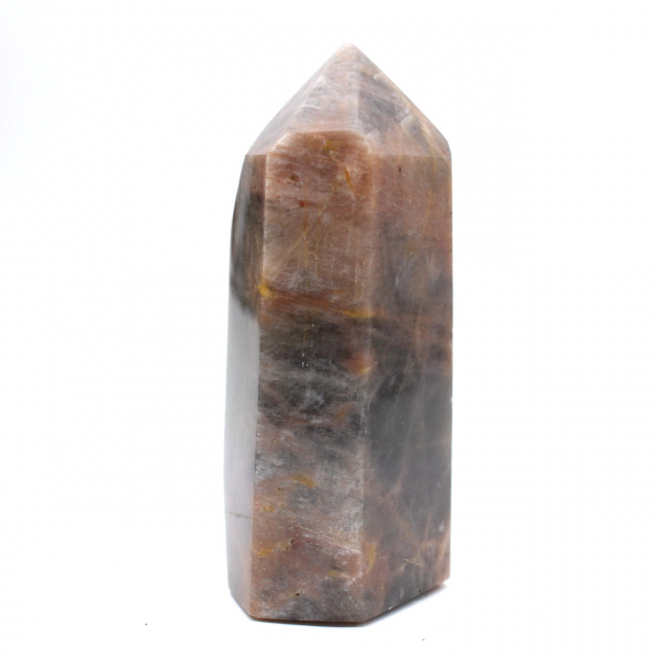 Prisma mineral de microclina escura - Pedra da Lua Negra