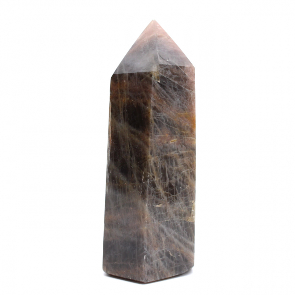 Prisma da Coleção Microclina - Mineral Pedra da Lua Negra