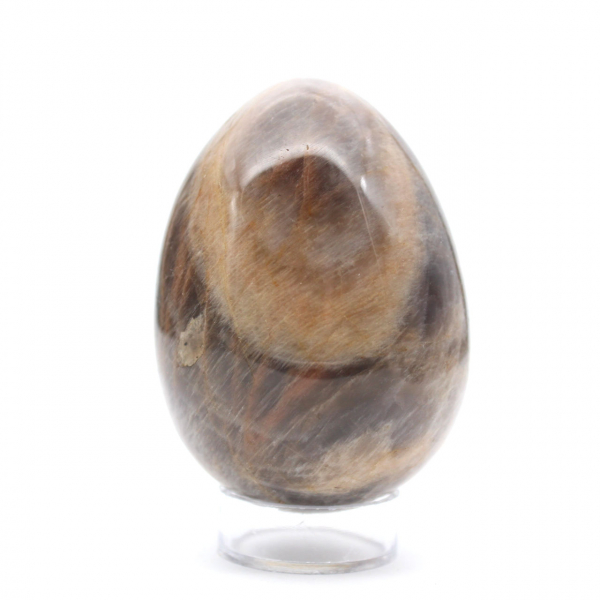 Pedra da Lua Negra - Ovo de Microclina 455g