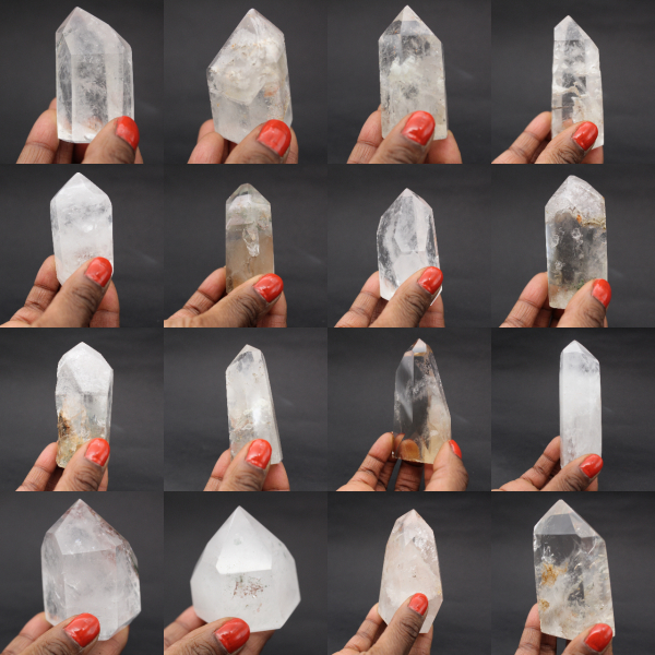 Prisma de quartzo com inclusão