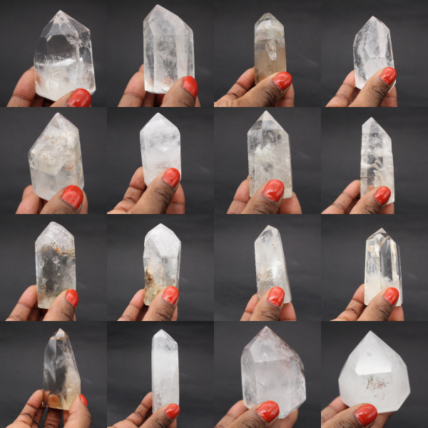 Prisma de quartzo com inclusão