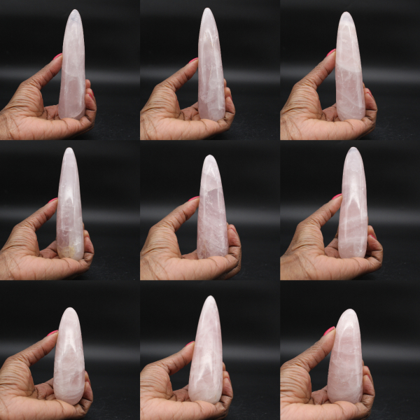 Bastão de Quartzo Rosa