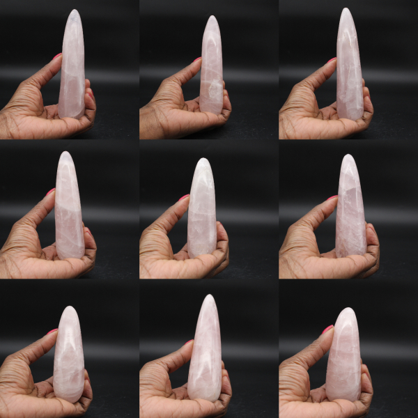 Bastão de Quartzo Rosa