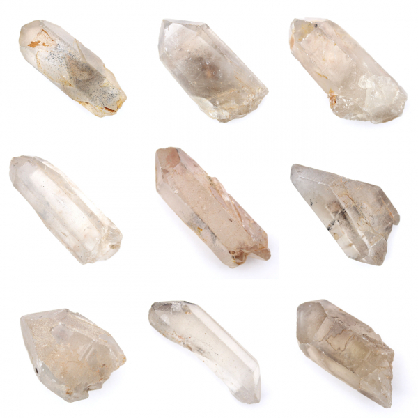 Cristal de quartzo natural cru