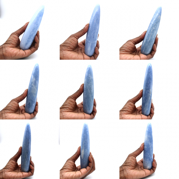 Bastão de calcita azul