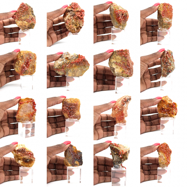 Cristais de Pedra Vanadinita