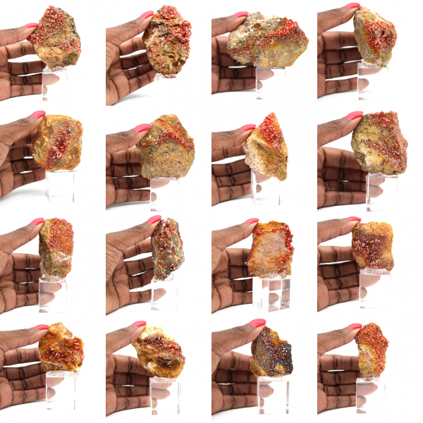 Cristais de Pedra Vanadinita