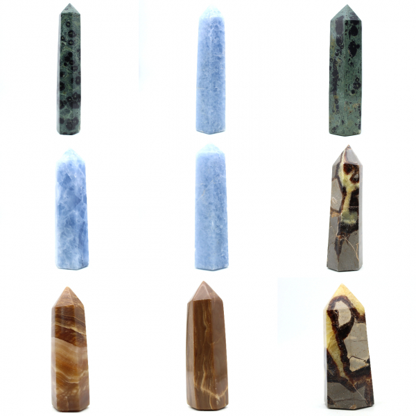 prisma de calcita azul