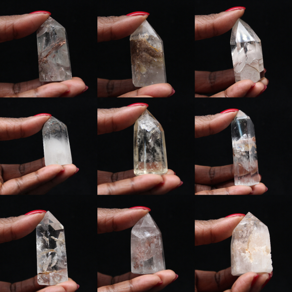 Prisma de quartzo com inclusão