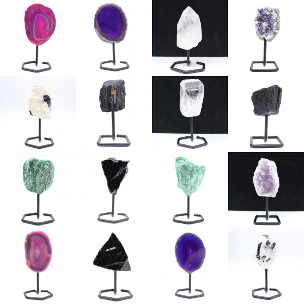  Ágata tingida de rosa