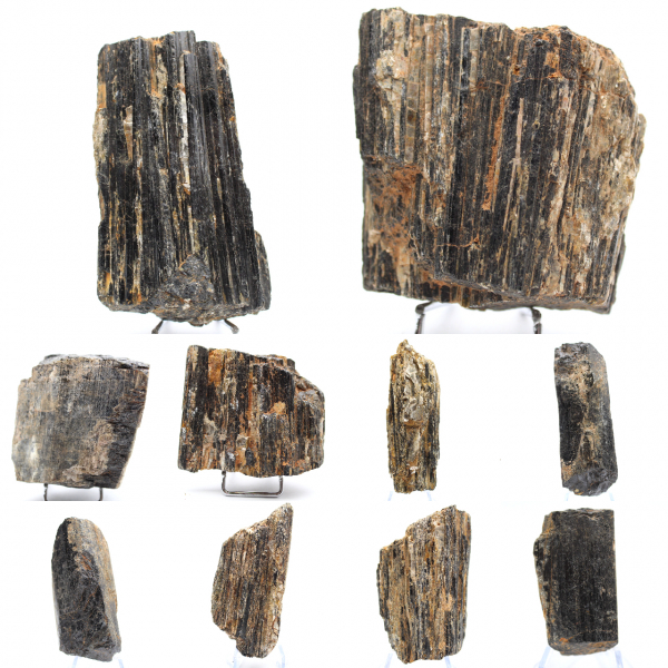 Exemplar bruto de turmalina negra - Origem: Madagascar