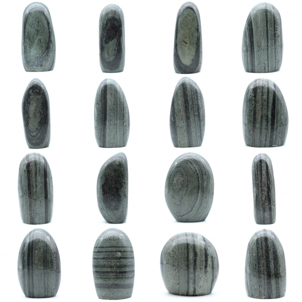 Pedra natural de jaspe estriado verde