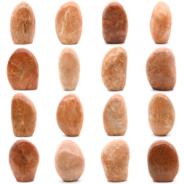 Decoração de pedra da lua rosa de microline