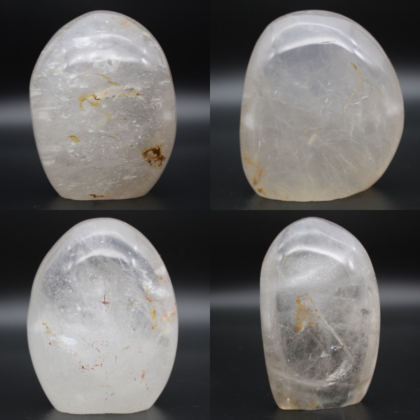 Pedra ornamental de cristal de rocha de quartzo de Madagascar